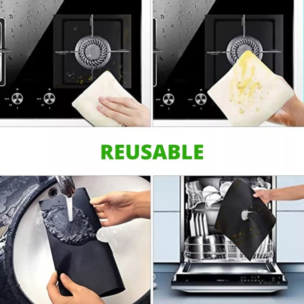 4 Protectores De Quemador De Cocina