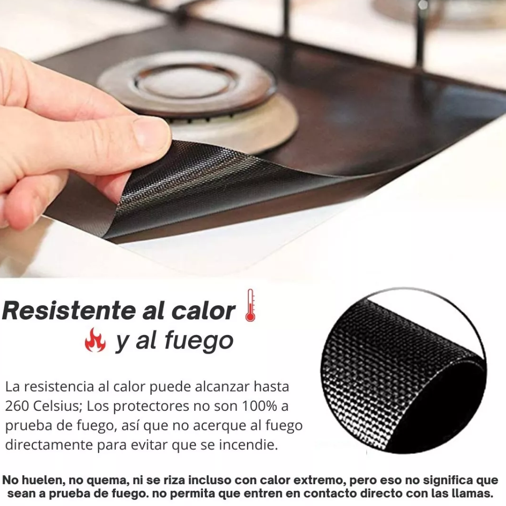 4 Protectores De Quemador De Cocina