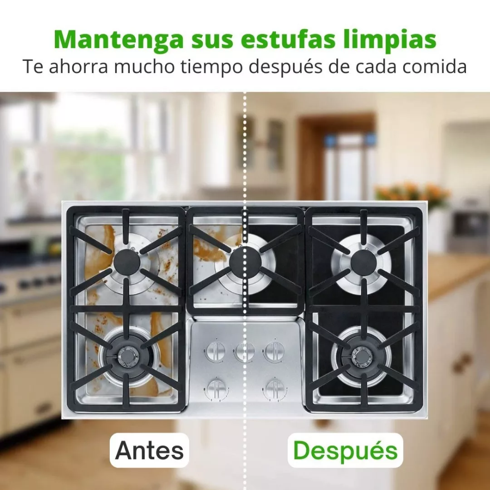 4 Protectores De Quemador De Cocina